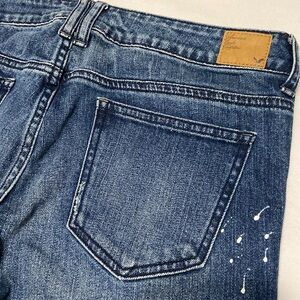 American Eagle Outfitters  Vintage Flare Blue Jeans BOHO Festival Size 8 x 33”